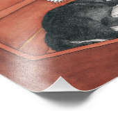 猫がピアノで寝ているクレイマー フォトプリント            (角)