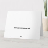 猫がピアノを弾く誕生日カード カード (裏面)