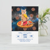 猫がピザを食べながらアイスをなめている 招待状 (スタンド正面)