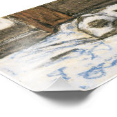 猫がベッドで眠るbyクロードモネ フォトプリント            (角)