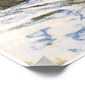 猫がベッドで眠るbyクロードモネ ポスター (角)