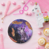 猫がベーコンにレーザーアイを当てた ペーパープレート (パーティー)