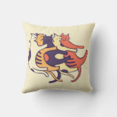 猫がペットを可愛クールく クッション (裏面)