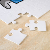 猫がボクシングでボクシング手袋 ジグソーパズル (側面)