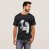 猫がポーカーで遊んでいる Tシャツ (正面フル)