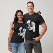 猫がポーカーで遊んでいる Tシャツ (ユニセックス)