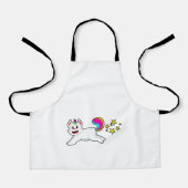 猫がユニコーン エプロン (正面)