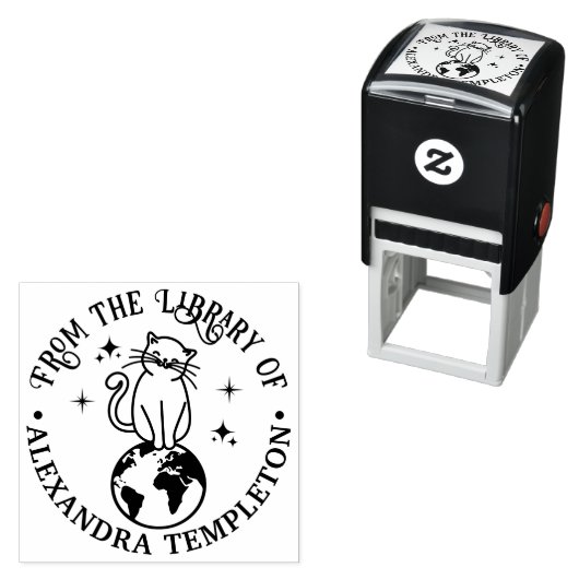 猫が世界のトップに座#1図書名 セルフインキングスタンプ (インサイチュ)