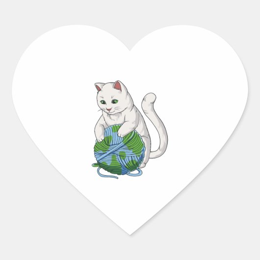 猫が世界を支配する ハートシール (正面)