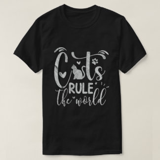 猫が世界を支配する Tシャツ