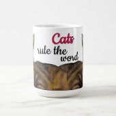 猫が世界を支配マグ コーヒーマグカップ (中央)