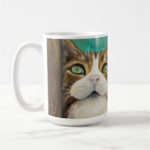 猫が世界を支配マグ コーヒーマグカップ (左)