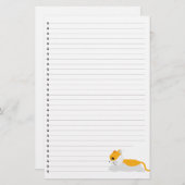 猫が並ぶ文房具 便箋 (正面/裏面)