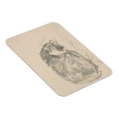 猫が丸まってエドワード・マネに寝ていた。 マグネット (右側)