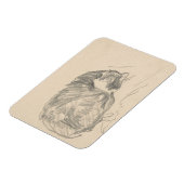 猫が丸まってエドワード・マネに寝ていた。 マグネット (左側)