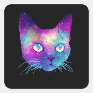 猫が交わる。 スクエアシール