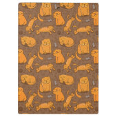 猫が付いているパターン クリップボード (裏面)