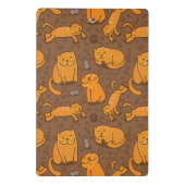 猫が付いているパターン ミニクリップボード (裏面)