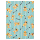 猫が付いている背景 クリップボード (裏面)