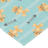 猫が付いている背景 テーブルクロス (アングル)