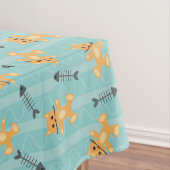 猫が付いている背景 テーブルクロス (インサイチュ)