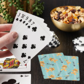 猫が付いている背景 トランプ (インサイチュ)