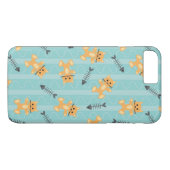 猫が付いている背景 Case-Mate iPhoneケース (裏面(横))