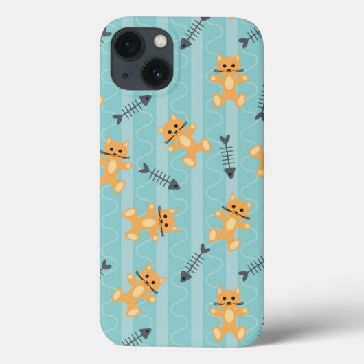 猫が付いている背景 Case-Mate iPhoneケース (裏面)