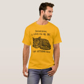 猫が何もできない Tシャツ (正面フル)