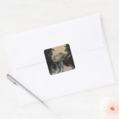 猫が作ったランダムアート スクエアシール (封筒)