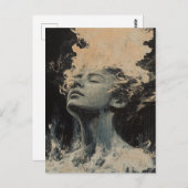 猫が作ったランダムアート ポストカード (正面/裏面)