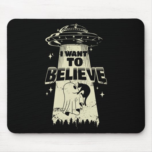 猫が信じ連おもしろいれ去られ マウスパッド (正面)