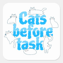 猫が先 ステッカー