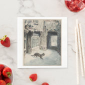 猫が出てくるのをシンプキン（ビアトリックス・ポッター） スタンダードランチョンナプキン (インサイチュ)