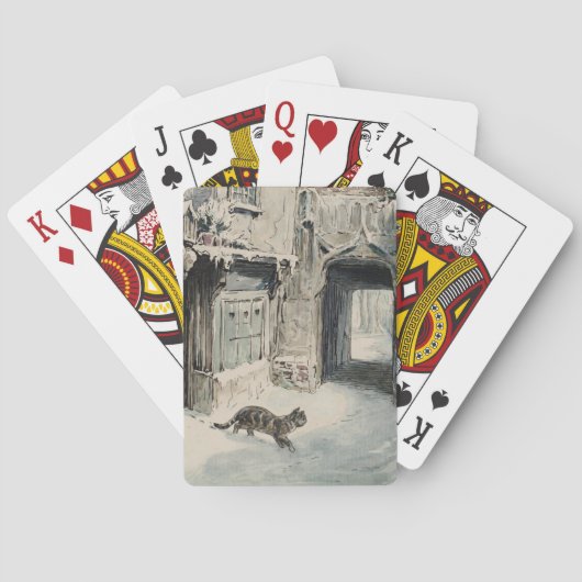 猫が出てくるのをシンプキン（ビアトリックス・ポッター） トランプ (裏面)