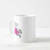 猫が出てくるバッグ猫まんが子猫 コーヒーマグカップ (正面左)