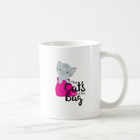 猫が出てくるバッグ猫まんが子猫 コーヒーマグカップ (右)
