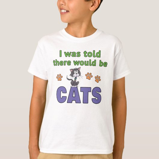 猫が出るって言われたのに Tシャツ (正面)