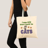 猫が出ると聞いていたのに トートバッグ (正面(商品))