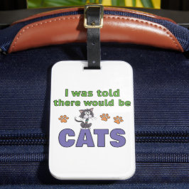 猫が出ると聞いていたのに ラゲッジタグ