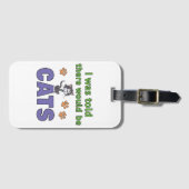 猫が出ると聞いていたのに ラゲッジタグ (正面横)