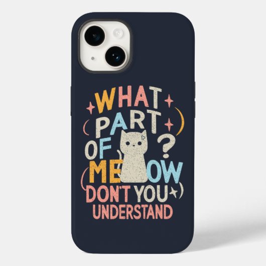 猫が分からない部分おもしろいは Case-Mate iPhoneケース (裏面)
