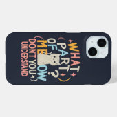 猫が分からない部分おもしろいは Case-Mate iPhoneケース (裏面 (横))