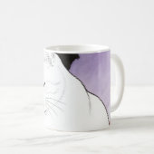 猫が前足をきれいにする コーヒーマグカップ (正面右)