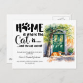 猫が動いた!新しいアドレス発表 案内ポストカード (正面/裏面)