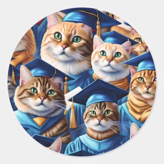 猫が卒業した日 ラウンドシール (正面)