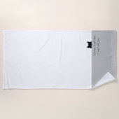 猫が口を挟む ビーチタオル (正面)