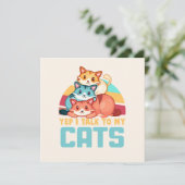 猫が可愛いトリオ猫デザイン2 (スタンド正面)