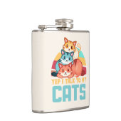 猫が可愛いトリオ猫デザイン2 フラスク (右)
