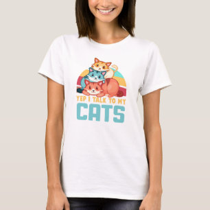 猫が可愛いトリオ猫デザイン2 Tシャツ